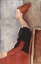 Picture of PORTRAIT OF JEANNE HEBUTERNE IN DARK CLOTHES 1918