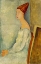 Picture of PORTRAIT OF JEANNE HEBUTERNE SIDE PROFILE 1918