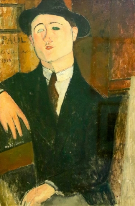 Picture of PORTRAIT OF PAUL GUILLAUME WITH HAT 1916