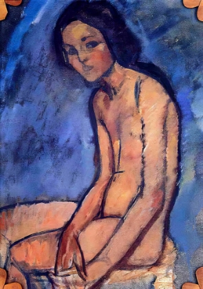 Picture of SEATED NUDE 1909