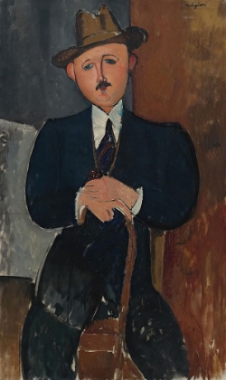 Picture of THE SEATED MAN, LEANING ON A CANE 1918