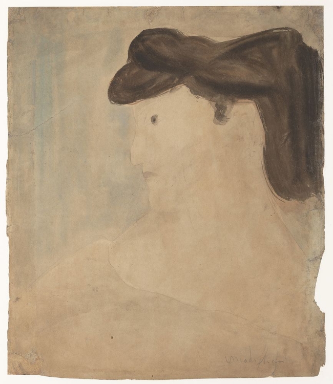 Picture of WOMAN IN PROFILE 1909