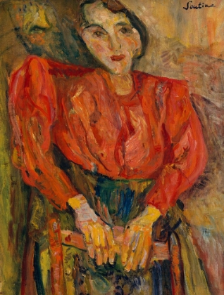 Picture of WOMAN IN RED BLOUSE 1919