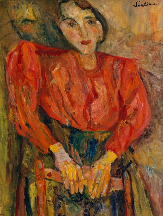 Picture of WOMAN IN RED BLOUSE 1919