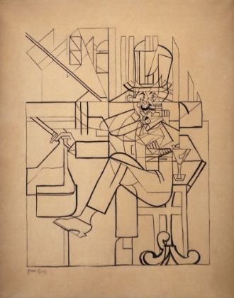 Picture of MAN IN A CAFE 1912 DRAWING