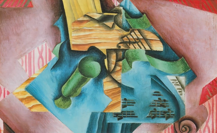 Picture of VIOLIN AND GLASS 1913