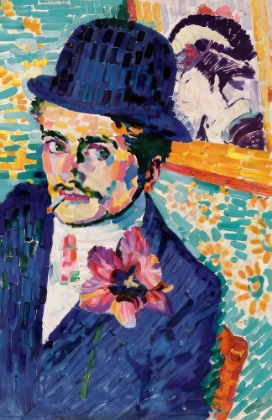 Picture of PORTRAIT OF JEAN METZINGER WITH TULIP 1906