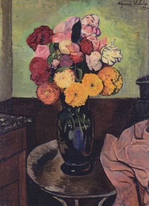Picture of FLOWERS ON A ROUND TABLE 1920