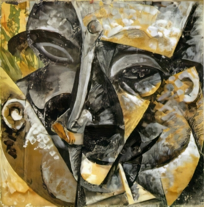 Picture of DYNAMISM OF A MANS HEAD 1913