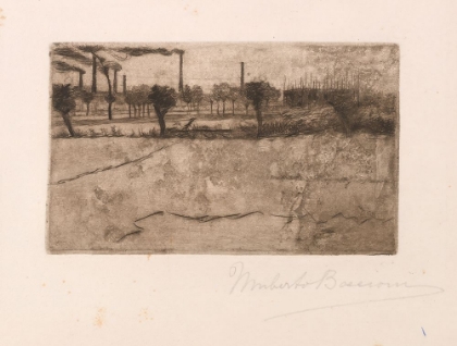 Picture of LANDSCAPE WITH INDUSTRIAL PLANTS 1909