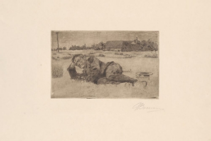 Picture of MAN LYING IN A FIELD 1907