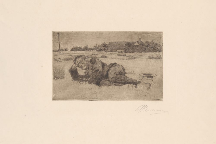 Picture of MAN LYING IN A FIELD 1907