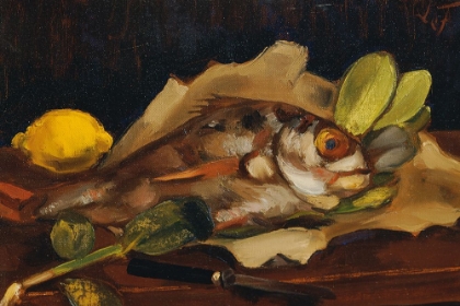 Picture of FISH STILL LIFE WITH LEMON 1921