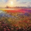 Picture of EVENING FIELD OF FLOWERS 1