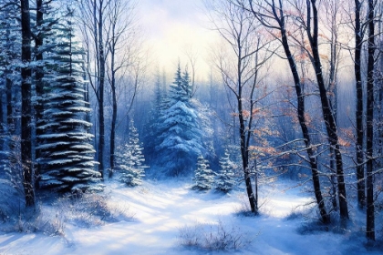 Picture of FOREST CLEARING IN WINTER
