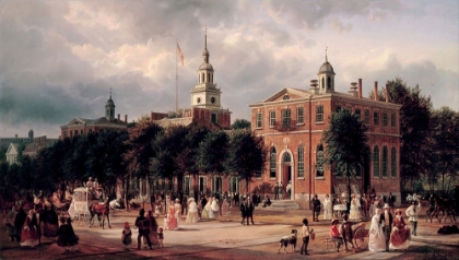 Picture of INDEPENDENCE HALL IN PHILADELPHIA