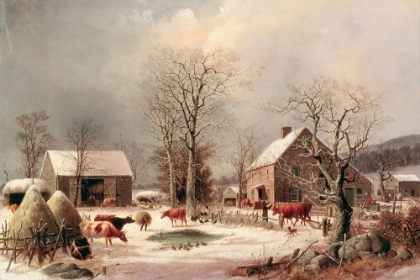 Picture of FARMYARD IN WINTER