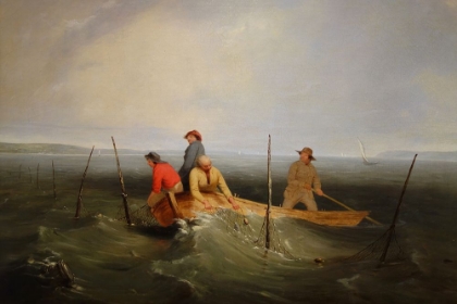 Picture of SHAD FISHING ON THE HUDSON 1846