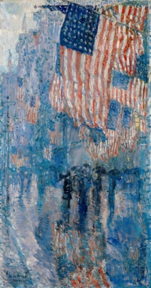 Picture of THE AVENUE IN THE RAIN  1917