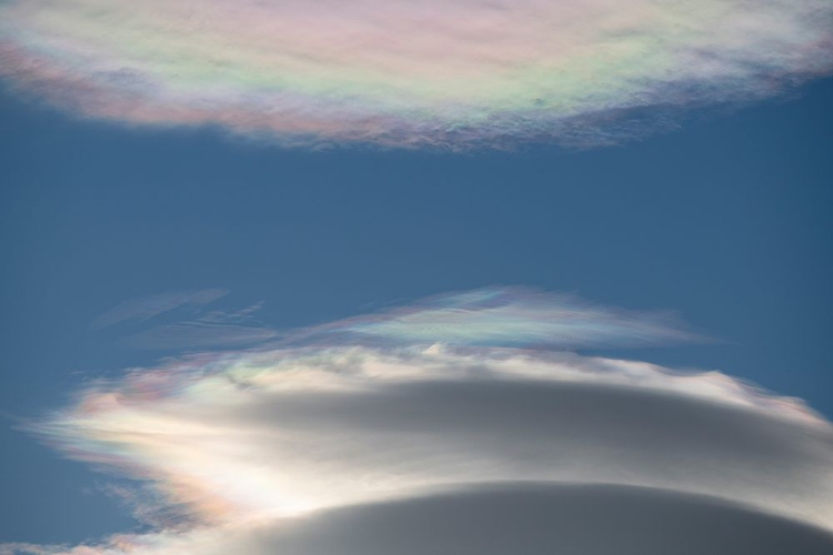 Picture of SOUTH GEORGIA-ST. ANDREWS BAY-CLOUD IRIDESCENCE OR IRISATION-AKA RAINBOW CLOUDS.