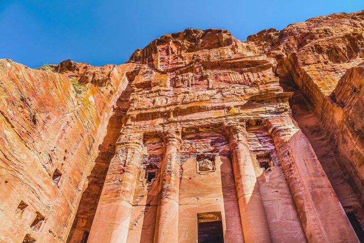 Picture of ROYAL TOMBS-PETRA-JORDAN. BUILT BY NABATAEANS IN 200 BC TO 400 AD.