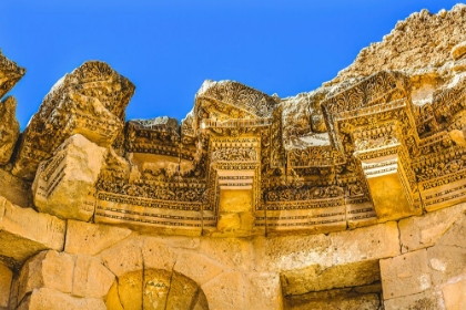 Picture of NYMPHAEUM PUBLIC FOUNTAIN ANCIENT ROMAN CITY-JERASH-JORDAN.