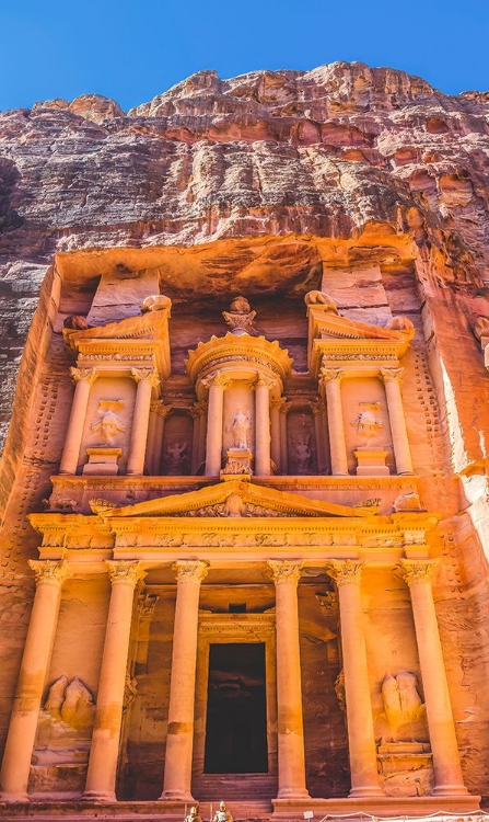Picture of TREASURY-PETRA-JORDAN. BUILT BY NABATAEANS IN 100 BC.