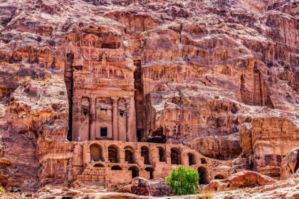 Picture of TOMBS FOR KINGS-PETRA-JORDAN. BUILT BY NABATAEANS IN 200 BC TO 400 AD.