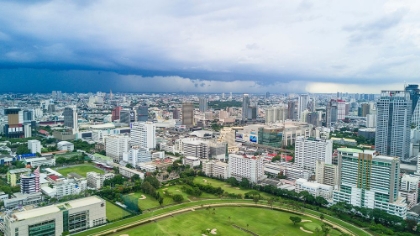 Picture of BANGKOK-THAILAND. VIEWS OVER DOWNTOWN BANGKOK-THAILAND.