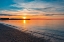 Picture of CANADA-NEW BRUNSWICK-ST. MARTINS. SUNRISE ON BAY OF FUNDY.