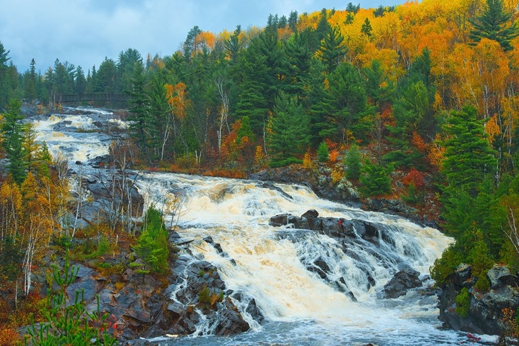 Picture of CANADA-ONTARIO-ONAPING. ONAPING RIVER AT ONAPING FALLS.