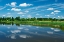 Picture of CANADA-ONTARIO-THOUSAND ISLANDS. CLOUD REFLECTION IN ST. LAWRENCE RIVER.
