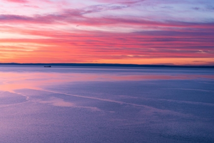 Picture of CANADA-QUEBEC-PARC NATIONAL DU FJORD-DU-SAGUENAY. SUNRISE ALONG THE SAGUENAY RIVER.