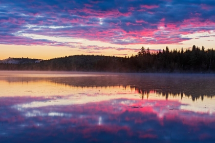 Picture of CANADA-QUEBEC-PARC NATIONAL DU FJORD-DU-SAGUENAY. SUNRISE ALONG THE SAGUENAY RIVER.