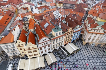 Picture of VIEW FROM THE TOP OF OLD TOWN HALL IN PRAGUE-CZECH REPUBLIC