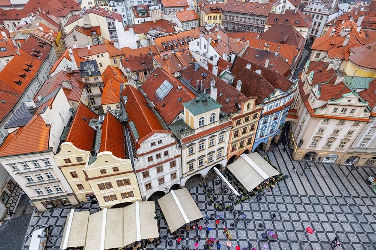 Picture of VIEW FROM THE TOP OF OLD TOWN HALL IN PRAGUE-CZECH REPUBLIC