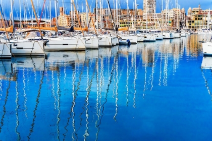 Picture of COLORFUL MARINA-MARSEILLE-FRANCE. SECOND LARGEST CITY IN FRANCE