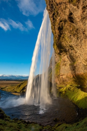 Picture of SELJALANDSFOSS WATERFALL IS A TOURIST ICON IN SOUTHERN ICELAND.