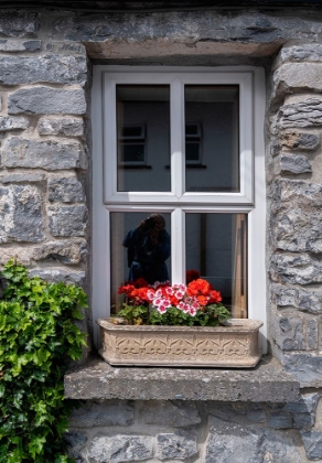 Picture of WINDOW BRINGS A SMILE TO PASSERSBY IN THE HISTORIC VILLAGE OF CONG-COUNTY MAYO-IRELAND.