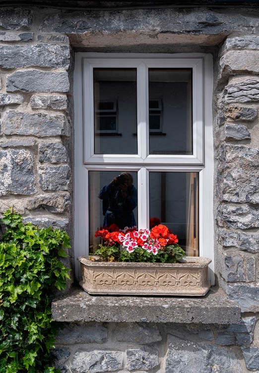 Picture of WINDOW BRINGS A SMILE TO PASSERSBY IN THE HISTORIC VILLAGE OF CONG-COUNTY MAYO-IRELAND.