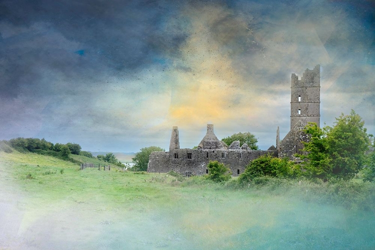 Picture of OVERVIEW OF MASSIVE MOYNE ABBEY-COUNTY MAYO-IRELAND.