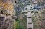 Picture of ELABORATE CELTIC CROSS MARKS A GRAVE AT A HISTORIC IRISH CHURCH-COUNTY MAYO-IRELAND.
