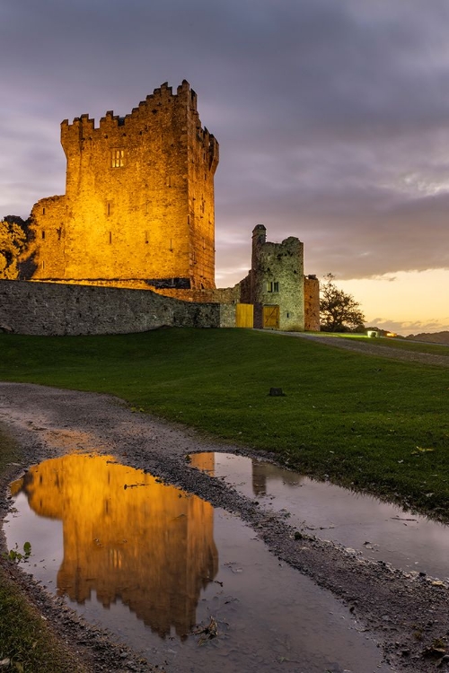 Picture of HISTORIC ROSS CASTLE AT DUSK IN KILLARNEY NATIONAL PARK-IRELAND
