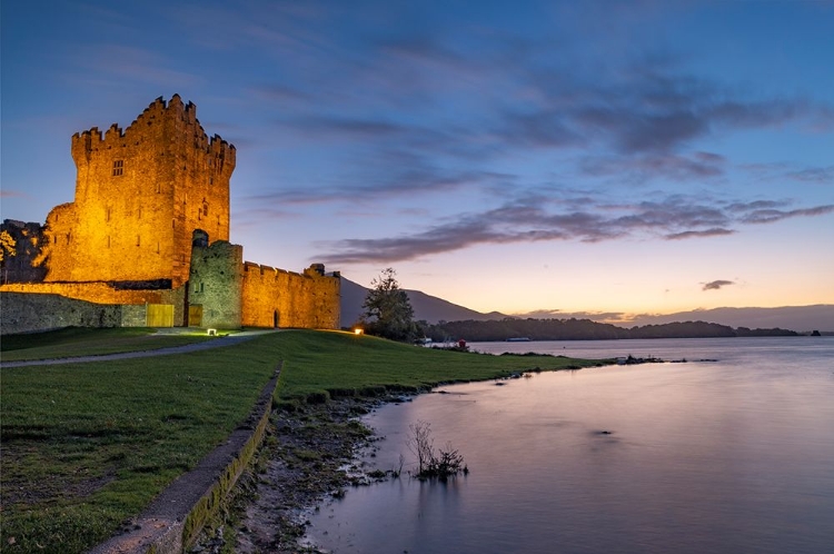 Picture of HISTORIC ROSS CASTLE AT DUSK IN KILLARNEY NATIONAL PARK-IRELAND