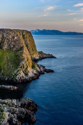 Picture of NORWAY-FINNMARK-LOPPA. BIRD NESTING CLIFFS OVERLOOKING THE NORWEGIAN SEA.