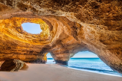 Picture of PORTUGAL-BENAGIL. BEACH AND SEA CAVE.