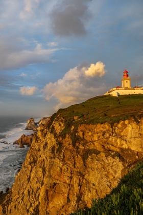Picture of CABO DO ROCA LIGHTHOUSE AT LAST LIGHT IN COLARES-PORTUGAL