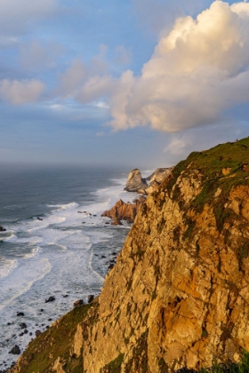 Picture of DRAMATIC SEASIDE CLIFFS AT CABO DO ROCA IN COLARES-PORTUGAL