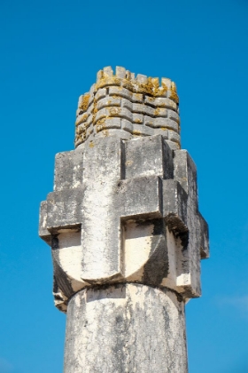 Picture of OBIDOS-PORTUGAL. OLD CROSS ON PILLAR