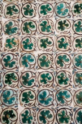 Picture of SINTRA-PORTUGAL. OLD PORTUGUESE TILES WITH MOORISH INFLUENCE